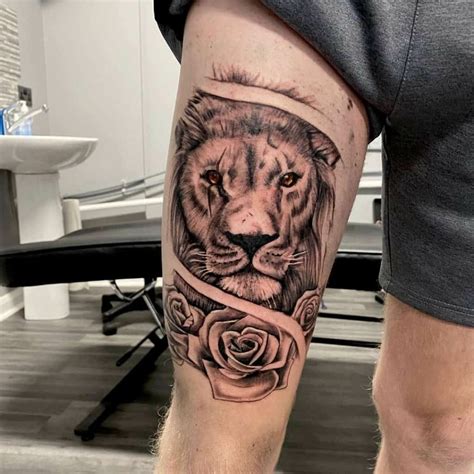 best thigh tattoos for men|men's thigh tattoo designs.